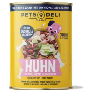 Top-Angebot Pets Deli Junior Huhn/Fenchel 400 Gramm Hundenassfutter